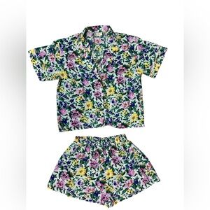 Victoria Secret ‎ vintage golden label PJ Top and shorts set size Large